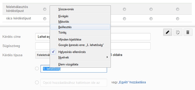 Google Urlapok Hasznalata Kerdoivek Tesztek Kozzetetele A Honlapon Semmelweis Honlaprendszer Segedlet