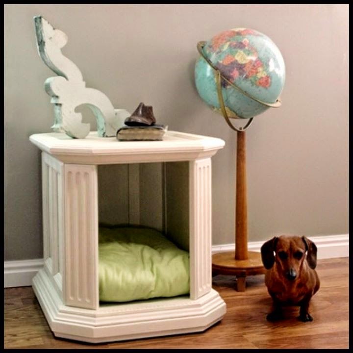 Dollar Store Crafter Old End Table To Dog Bed