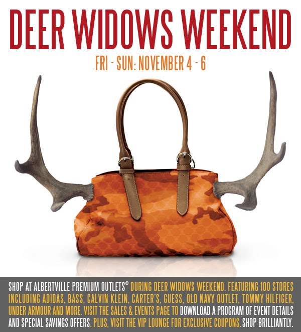 Deer Widows Weekend at Albertville Premium Outlets