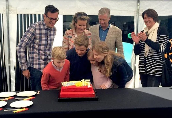 Queen Mathilde of Belgium and King Philippe-Filip of Belgium, Crown Princess Elisabeth, Prince Emmanuel, Princess Eleonore, Prince Gabriel 