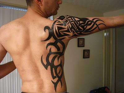 Shoulder Tribal Tattoos for men Shoulder tribal tattoos are very fashionable 