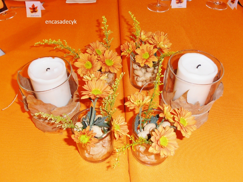 En casa de C y K.: Decoración cena de otoño.
