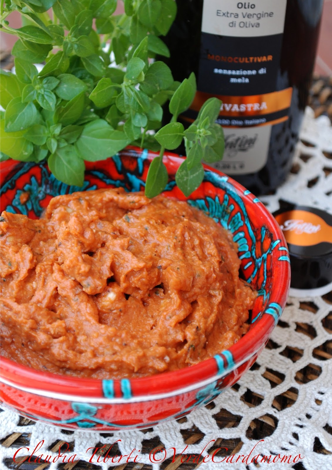 Pesto di Melanzane, Basilico Greco e Olio Extravergine Intini Verde
