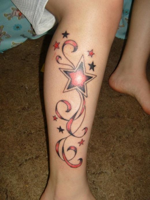 Leg Tattoos Design For Girls