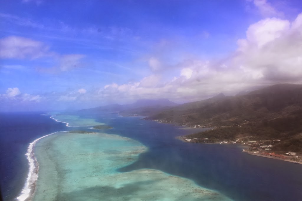 Polynésie vue du ciel