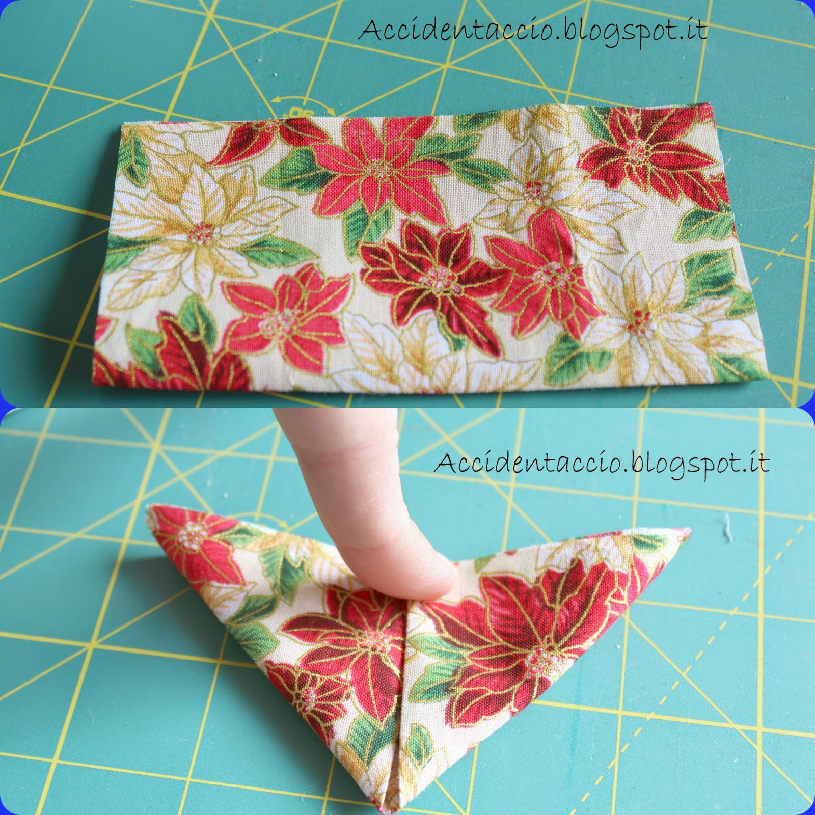 Handmade Christmas Albero di Natale patchwork