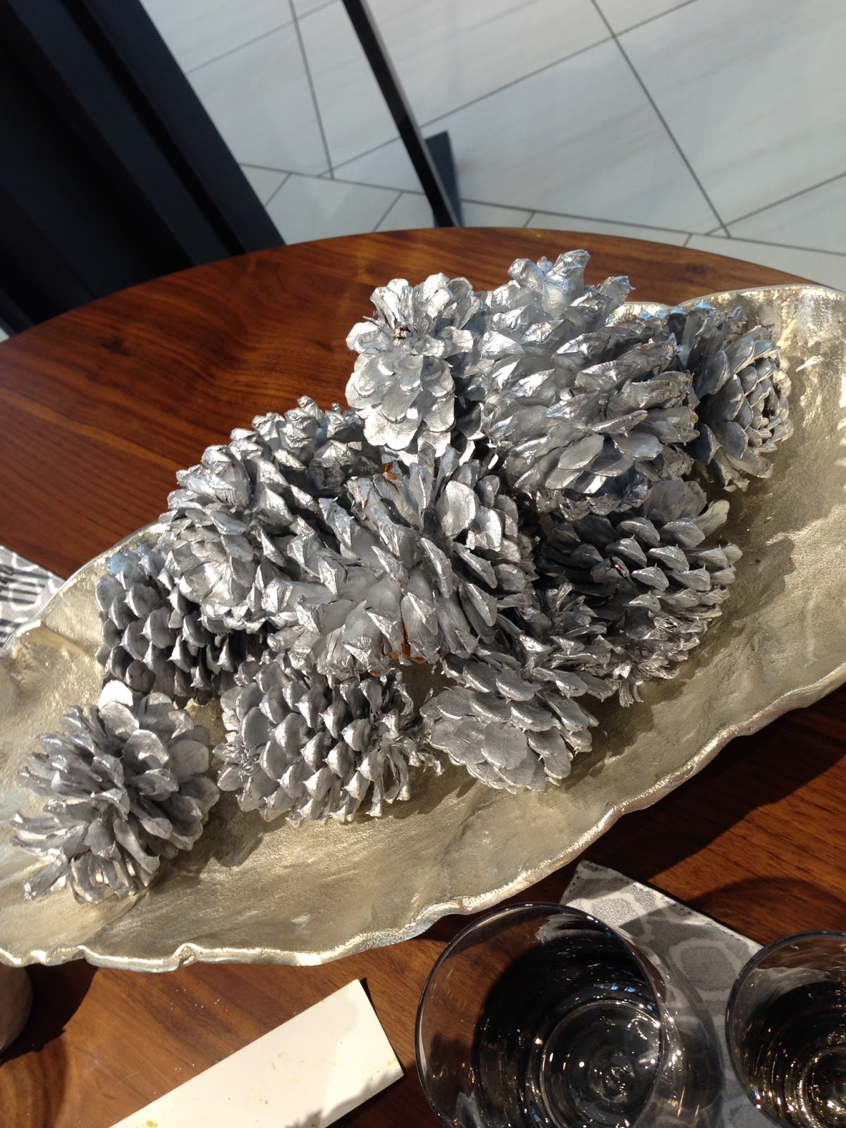 west+elm Silver Pine Cones {West Elm Knock-Off} {Silver and Gold Blog Series} 5