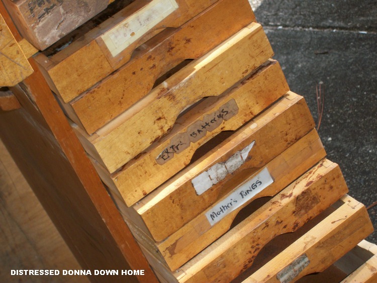 Distressed Donna Down Home Vintage Jeweler's Bench