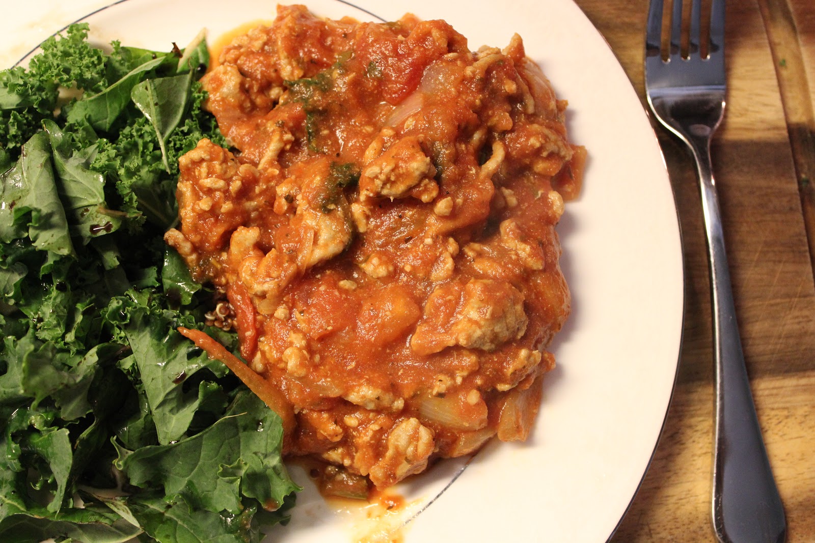 MaiTreat! Ground Chicken with Tomato Sauce and Quinoa