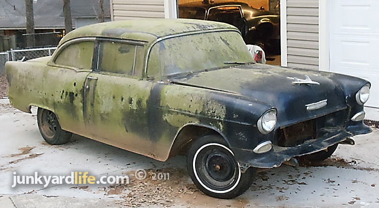 Dig that barn find patina Rims and tires added to help roll the TrFive