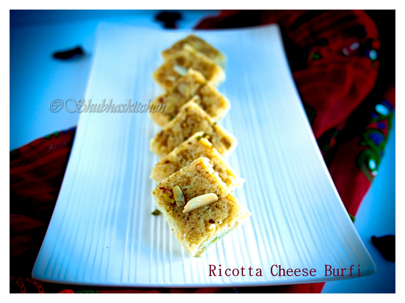 Meri Rasoi Ricotta Cheese Burfi