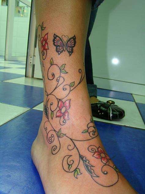 De Trepadeiras No Tornozelo 1 Dicas De Originais Tatuagens De de trepadeiras no tornozelo 1