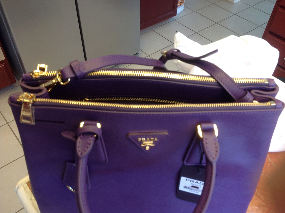 Purse Princess: Replica Purple Prada Saffiano Tote by Runy  