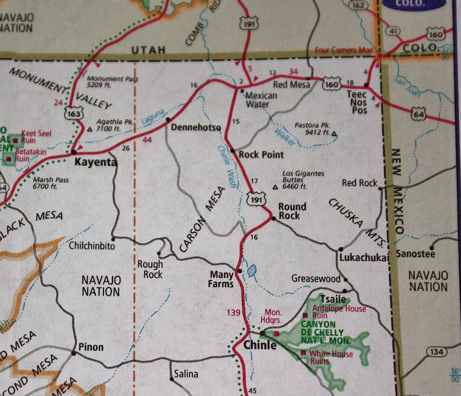 The Southwest Through Wide Brown Eyes Continuing Down Route 191