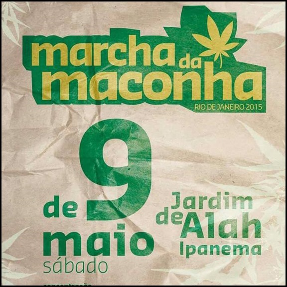 Contagem regressiva para a Marcha da Maconha Rio de Janeiro.