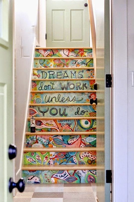 Mónica Castillo: ESCALERAS, COMO DECORAR LOS ESCALONES