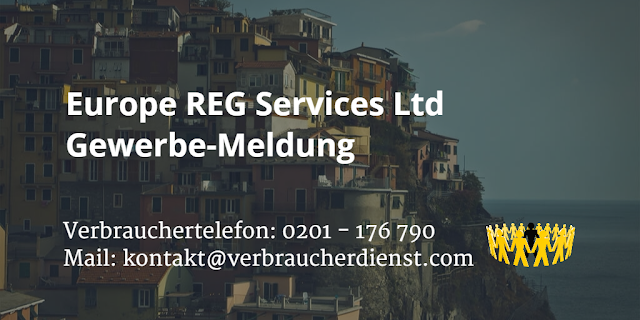 Europe REG Services Ltd  Gewerbe-Meldung
