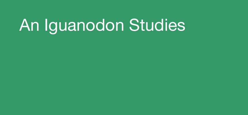 An Iguanodon Studies