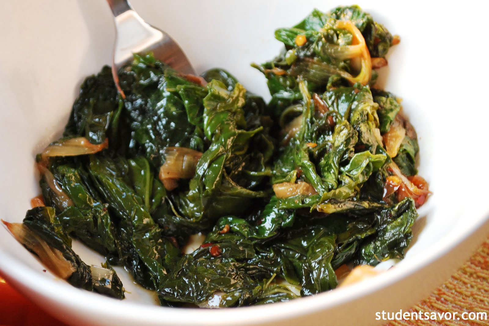 STUDENT SAVOR Turnip Greens Leftover?