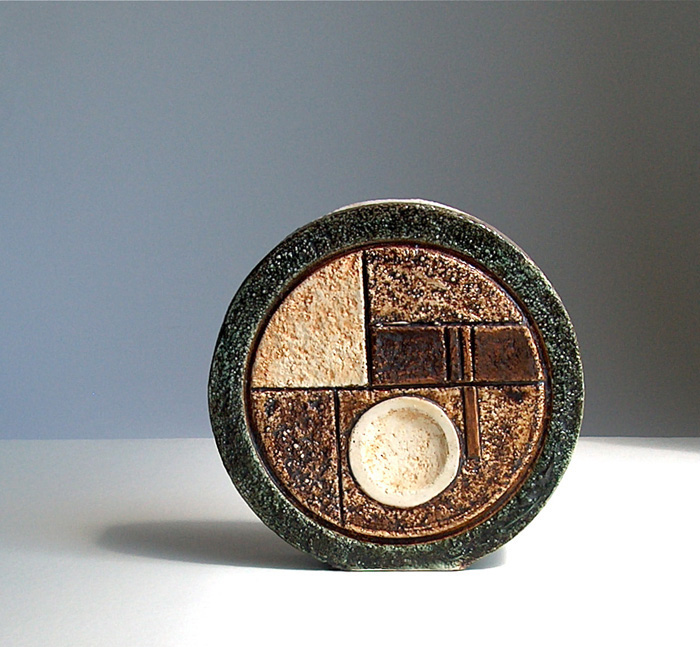 Potshots Troika wheel vases from the 1970s. Nice to have a round.