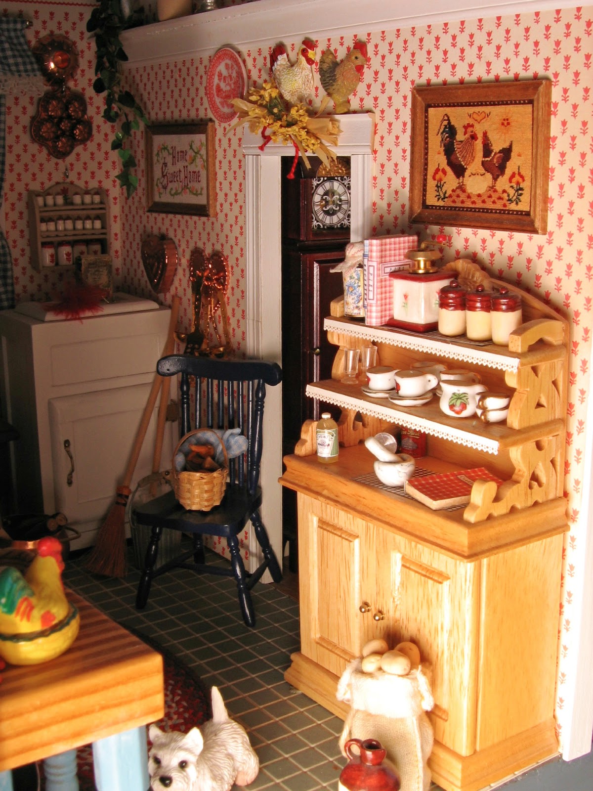 BluKatKraft 112 Scale Victorian Dollhouse Miniatures Kitchen and
