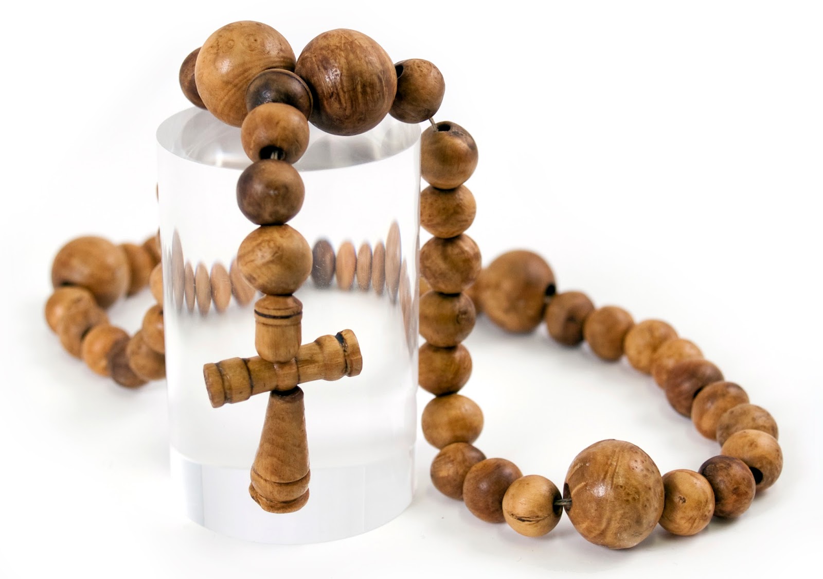 A set of rosary beads
