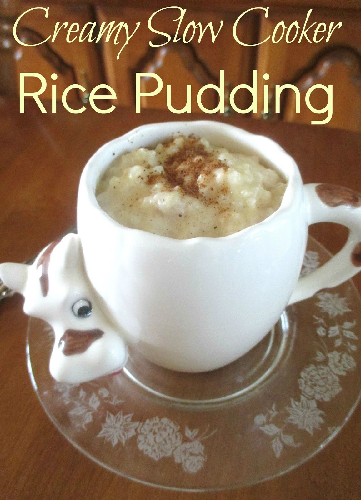 Just my Stuff Creamy Slow Cooker Rice Pudding