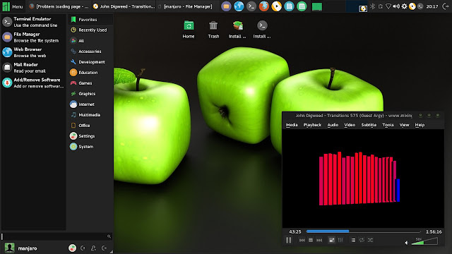 One of my fav. distros Linux Manjaro Xfce screenshot