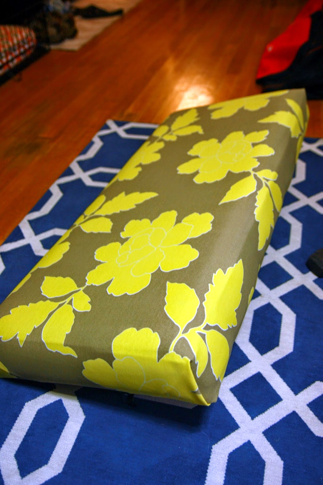 Over on Dover Reupholstering a Storage Bench (The Lazy Way)