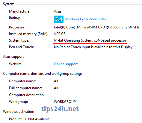 5 cách xác định phiên bản Windows là 32 hay 64 bit 5 cách xác định phiên bản Windows là 32 hay 64 bit