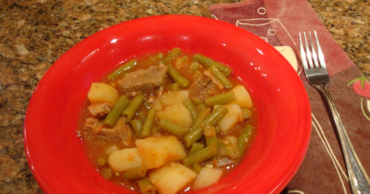 Ellen B Cookery Veal Stew With Green Beans & Potatoes
