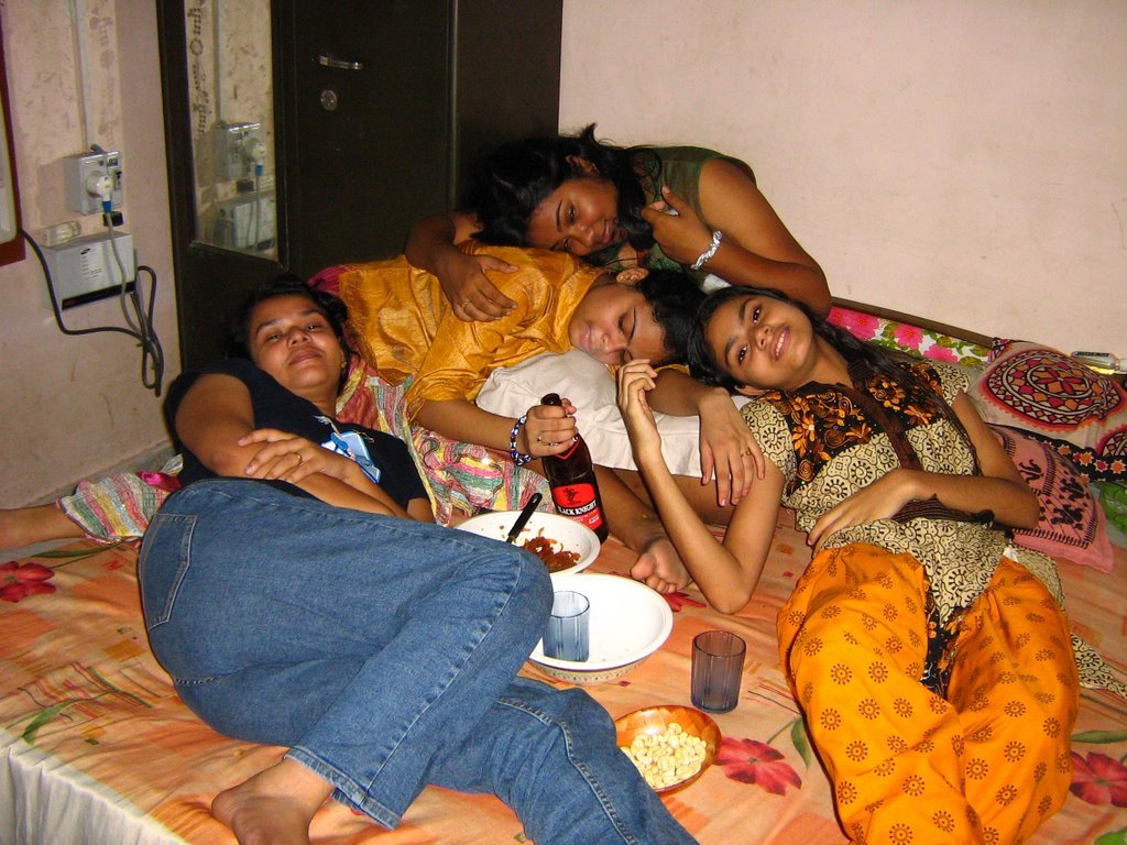 Indian college friends having hostel compilation