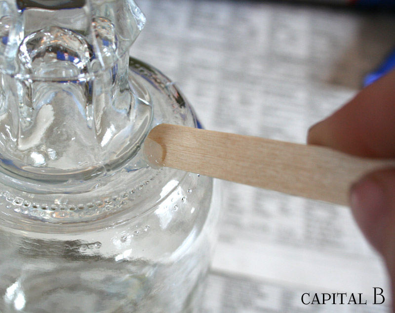 Capital B Mason Jar Wine Glasses Tutorial