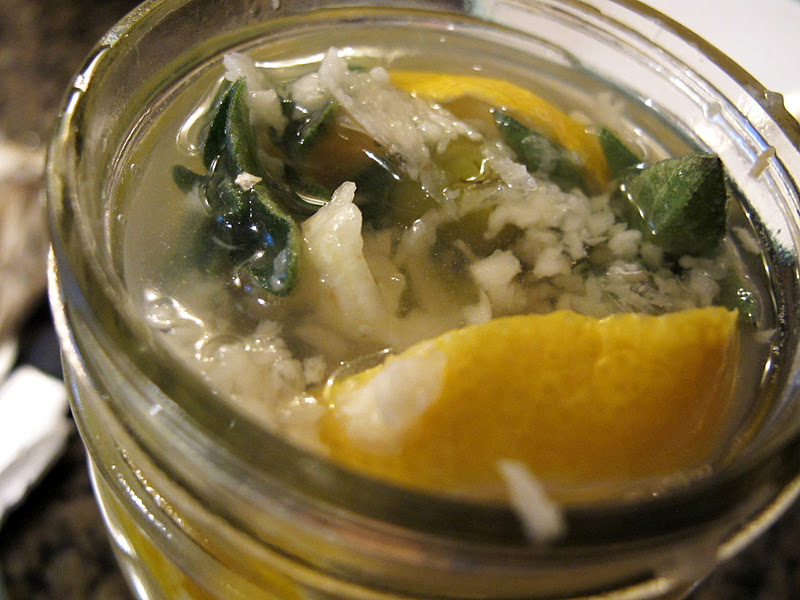 The Mended Nest OBSESSED Garlic and Lemon Olives