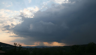 The storm which passed behind us The storm which passed behind us