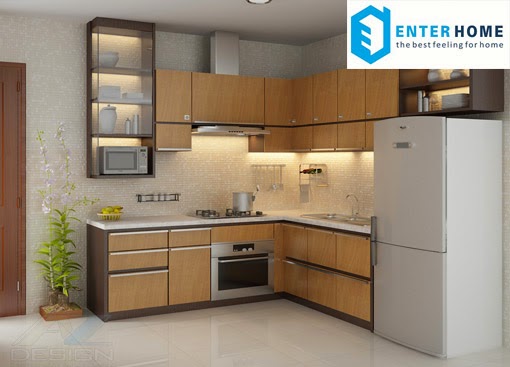 Tủ bếp đơn giản Tủ bếp đơn giản enterhome