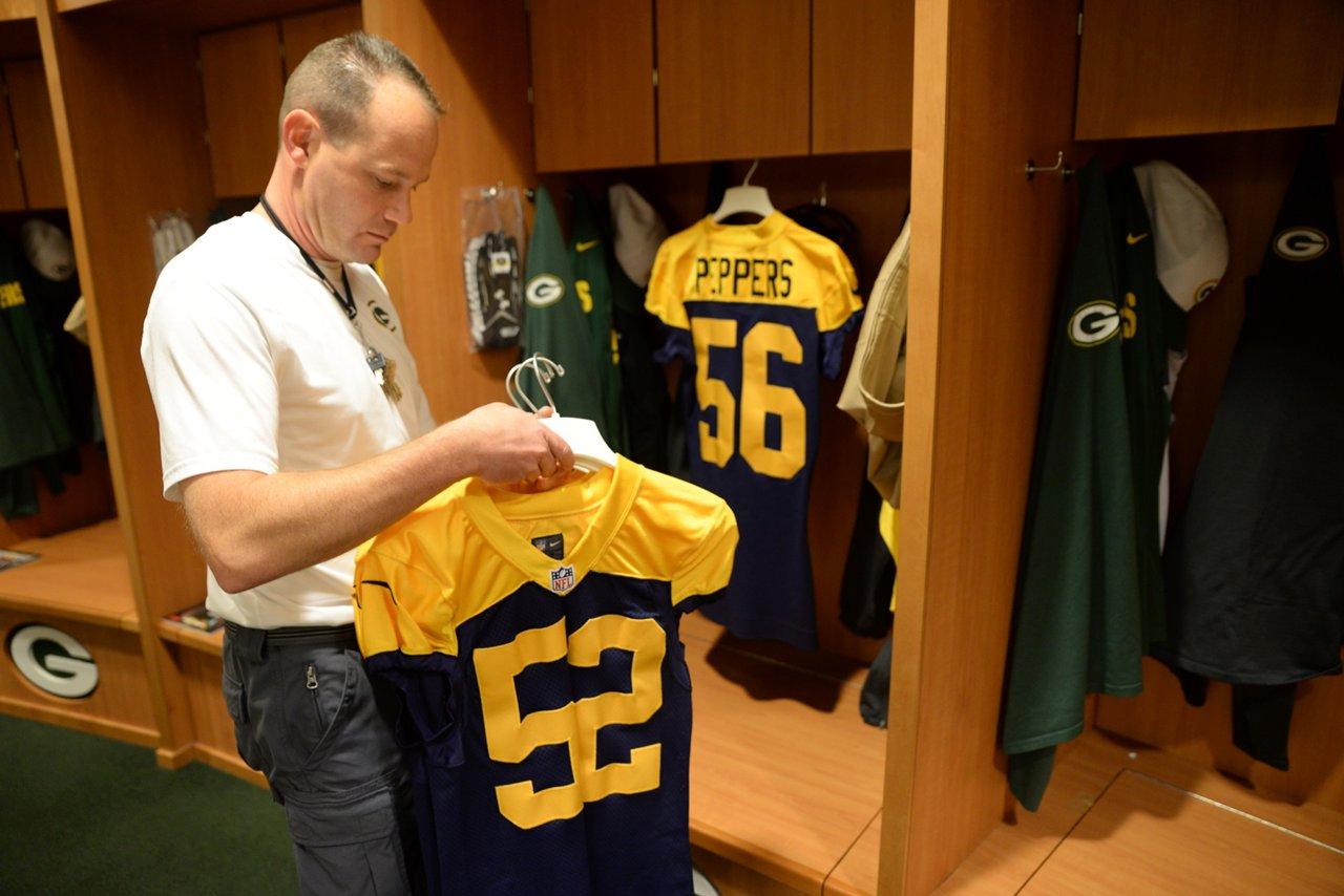 The Wearing Of the Green (and Gold) Photo Gallery Packers Locker Room