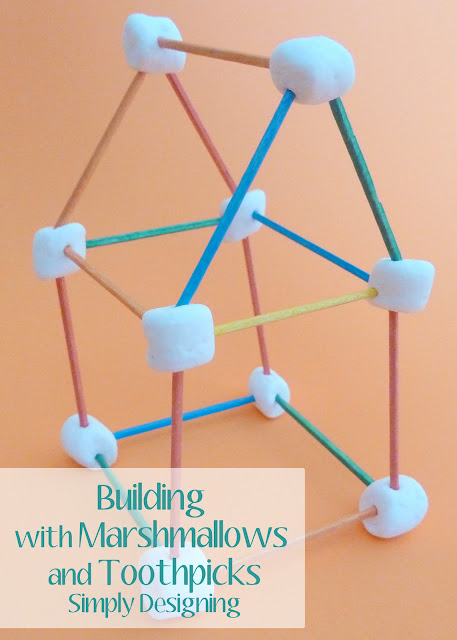 marshmallows01a Building with Marshmallows and Toothpicks {Boredom Buster} 9