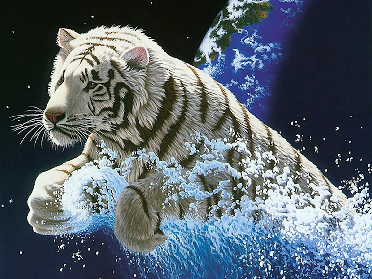 Tigre escapando de la extinción