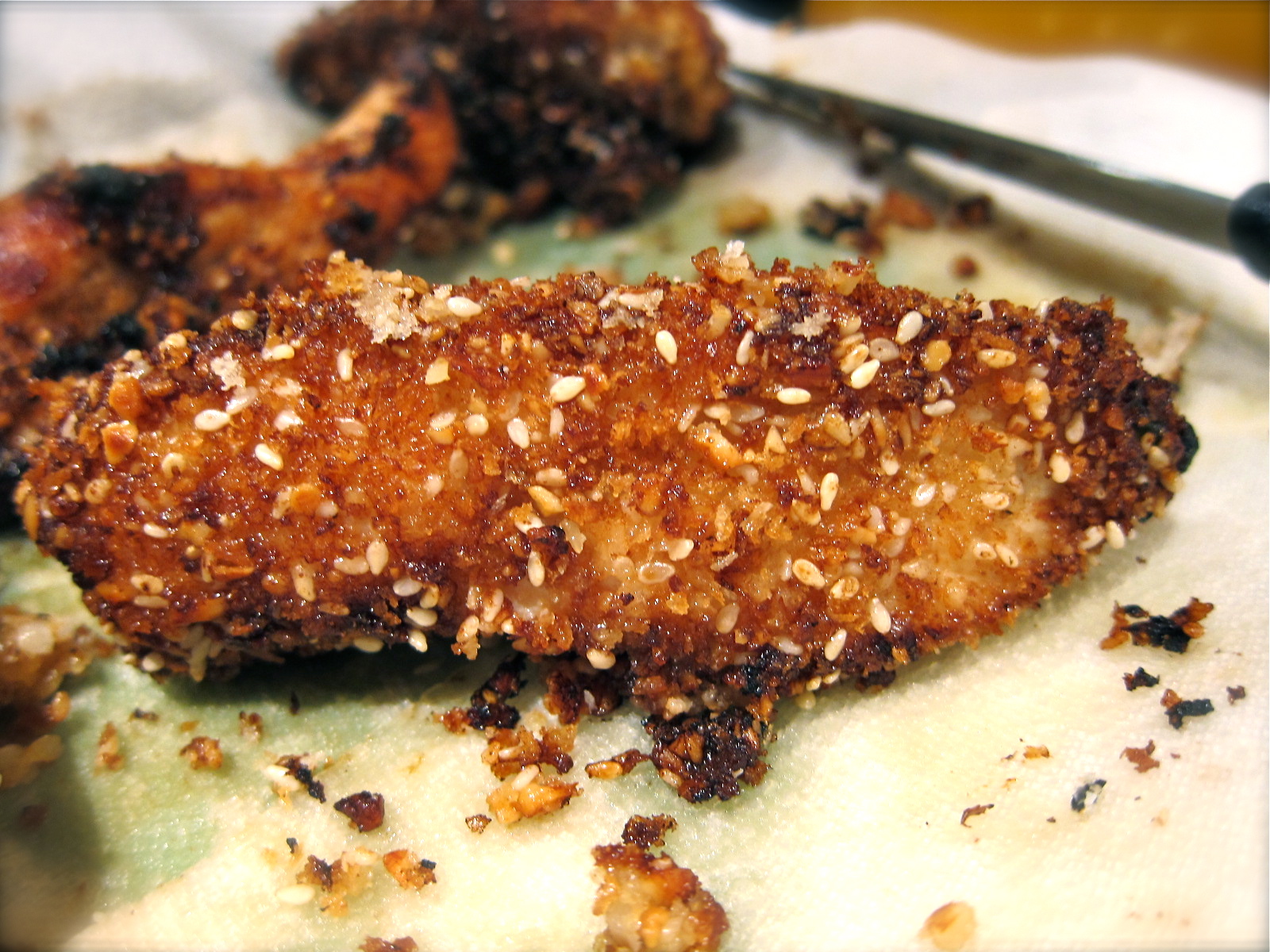 Saleena Almond Panko & Sesame Crusted Chicken with Honey Mustard