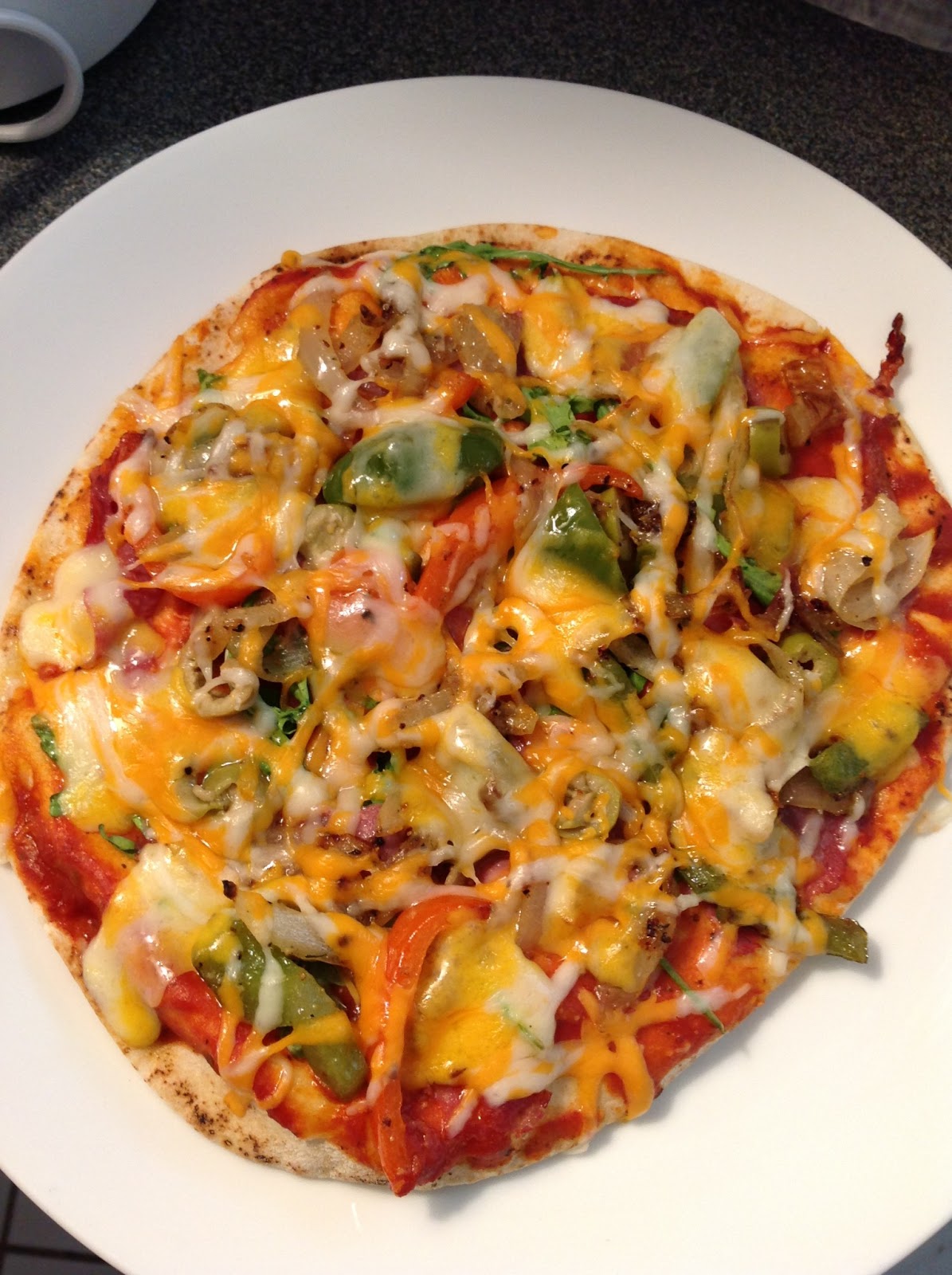 Diary of a Trendaholic Whole Wheat Baked Pita Pizza