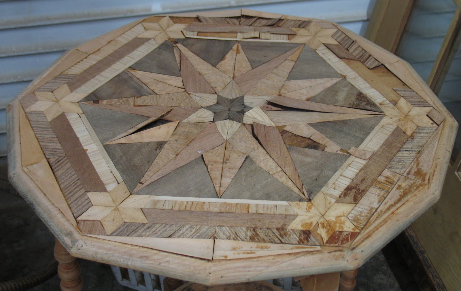 The Craftsman Peeling Veneer on Intricate Marquetry