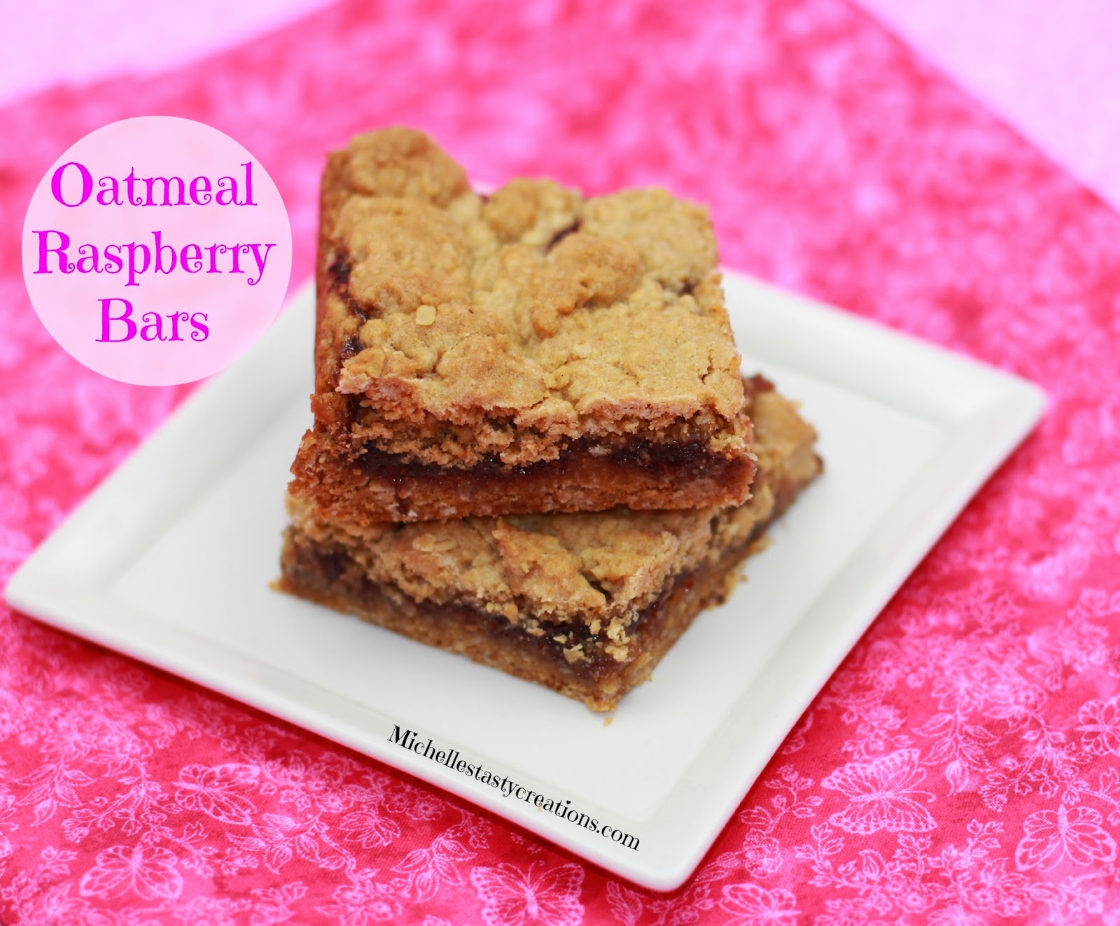 Michelle's Tasty Creations Oatmeal Raspberry Bars