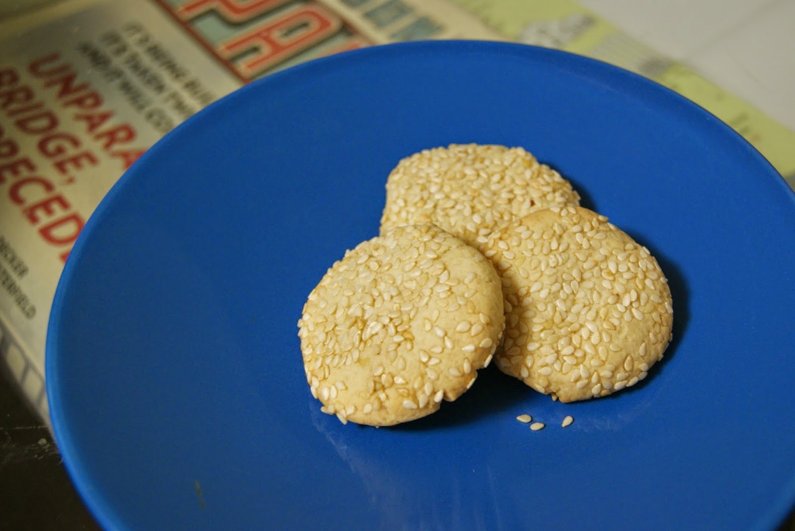 Secret Recipe Club Sesame Seed Cookies
