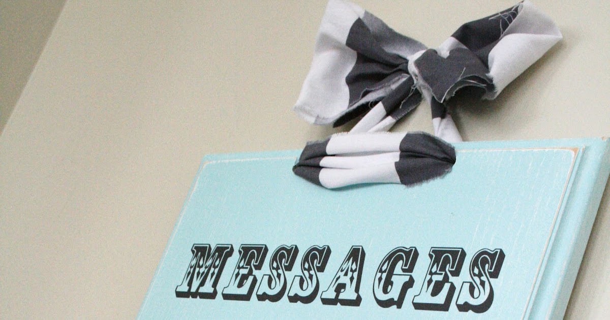 Dry Erase Vinyl Message Board