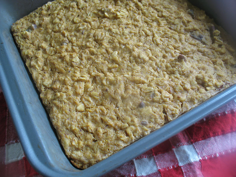Baked Pumpkin Oatmeal Pudding Cake Lisa's Kitchen Vegetarian