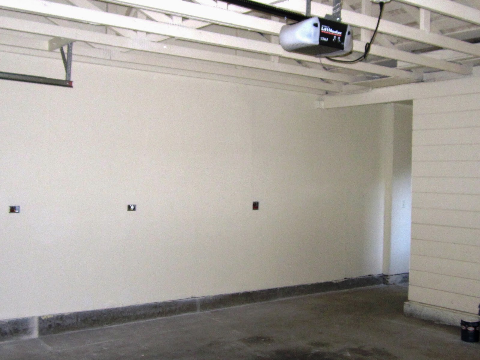 DIY Dithering Painting garage trusses and shingles Definitely the