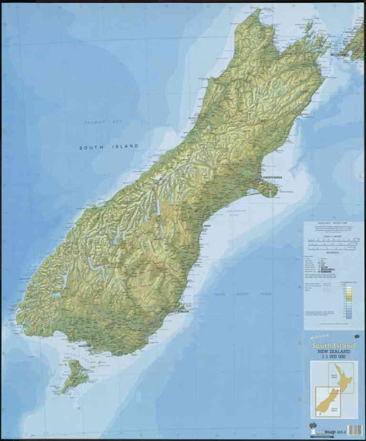 Political Map of South Island New Zealand