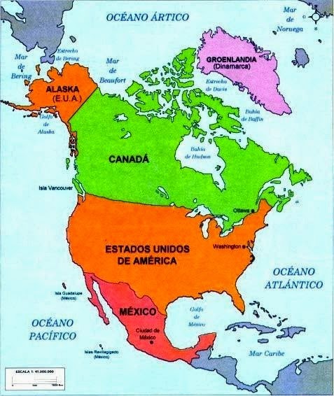 Mapa De America Capitales