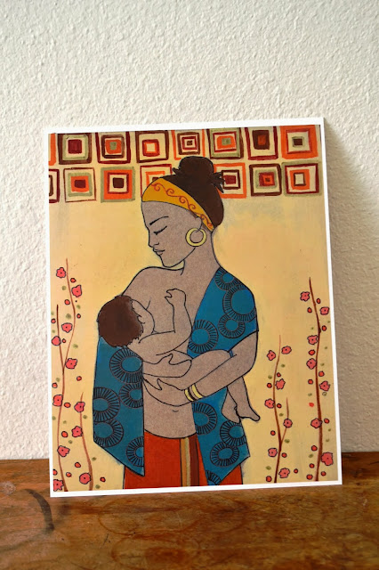 breastfeeding painting nursing painting